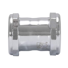 Eastman 35138 22-Gauge Steel Coupling Fitting with Slip Joint Connection for Tubular Drain Applications, Polished Chrome, 1-1/2-inch