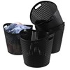 Obstnny 6-Pack Plastic Laundry Hamper Storage Basket, 30 L Dirty