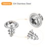 sourcing map ST4x8mm Phillips Pan Head Self-tapping Screw with Washer,