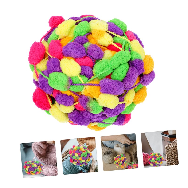 Tofficu 2 Rolls Elegant Hand-Knitting Yarn Fine Quality Woolen Yarns