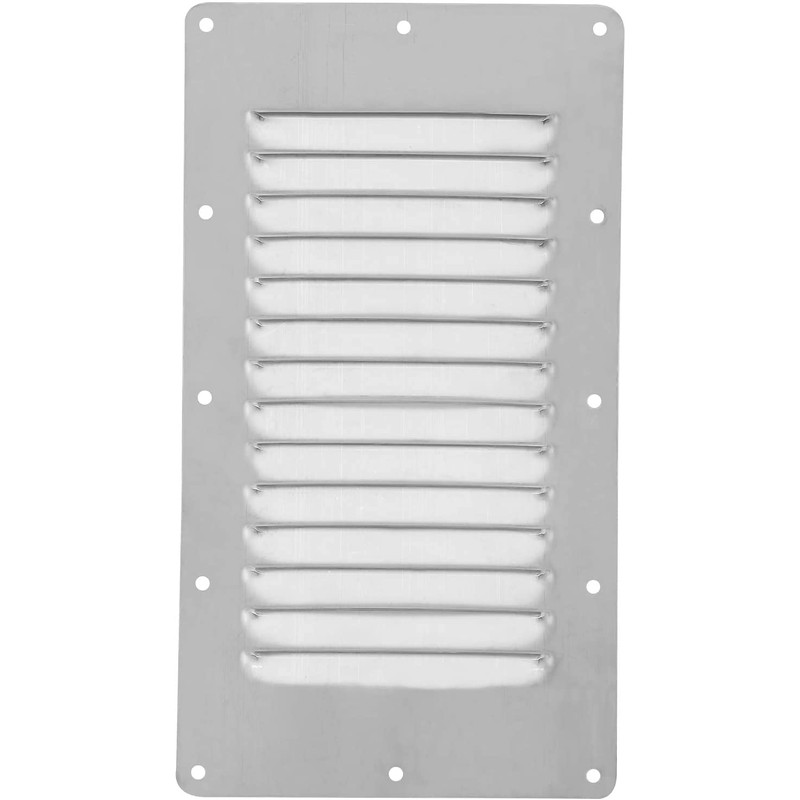 YaeMarine Stainless Steel 4-Pack 5" x 9" Stamped Louvered Vent