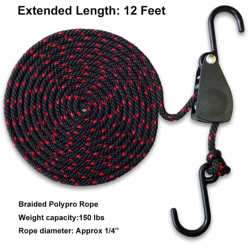 Kayak Tie Down Straps Canoe Bow and Stern Heavy Duty