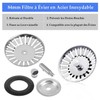 Pack of 2 Universal Sink 84 mm Strainer Basket Drain
