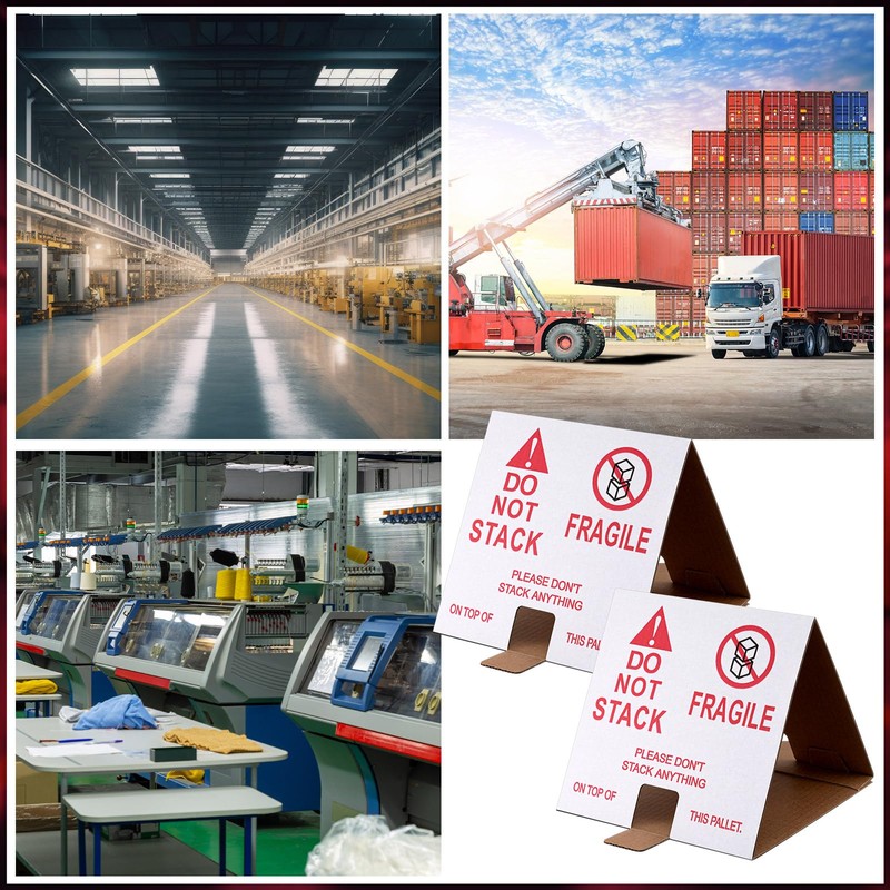 Dunzoom 60 Pcs Do Not Stack Pallet Cones 8 x