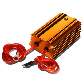Auto Dynasty Universal Electric System Car Battery Voltage Stabilizer Regulator w/Cable (Gold)