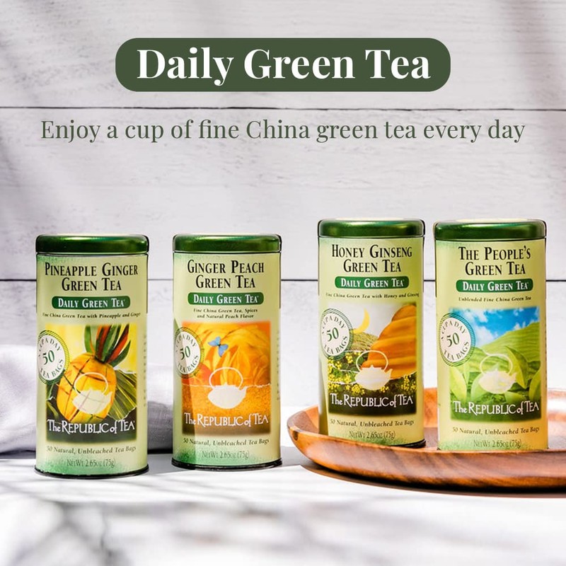 The Republic of Tea – Pineapple Ginger Daily Green Tea,