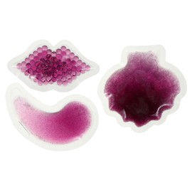 FOMIYES 3pcs Gel Pack for Hot-cold Therapy Eye Lip Mask Soothing Compress for Facial Care Reduces Swelling Dark Circles and Muscle Aches for Home Travel