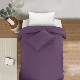 Mejoroom Purple Twin Duvet Cover - Duvet Cover Twin - Soft and Breathable Twin Bedding Sets with Zipper Closure, 2Pieces, 1 Duvet Cover (68x90”) and 1 Pillow sham(20x26”)