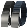 CHAOREN Black and Blue Ratchet Belts for Men 2 Pack