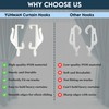 Yuhman 50 pack Glider Curtain hooks - Plastic White- 4.7cm