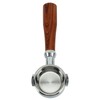 Saluaqui E61 58 mm Bottomless Portafilter, Double Coffee Brew Handle