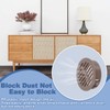 sourcing map Round Soffit Vents 1 inch, 8Pcs Brown Plastic
