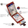 SERMAN BRANDS RFID Blocking Slim Bifold Genuine Leather Minimalist Front