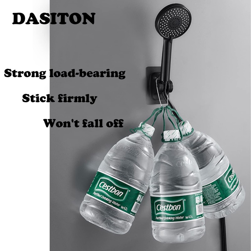 DASITON Large Wall Mount Strong Adhesive Waterproof Handheld Shower Holder,Shower