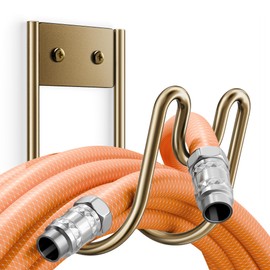 Josmimic Bronze Metal Garden Hose Holder - Wall Mounted Water Hose Holder - Hose Hanger Heavy Duty for Water Hose Extension Cords Vacuum Hose (1 Pack)