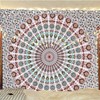Indian hippie Bohemian psychedelic peacock mandala wall hanging bedding tapestry