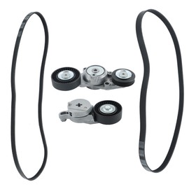 Thomletha Belt Tensioner Pulley Set Replacement for Camry Base Sedan 4-Door 2.5L 2010-2011 Replacement for Camry SE Sedan 4-Door 2.5L 2010-2011 166200V010 166010V010