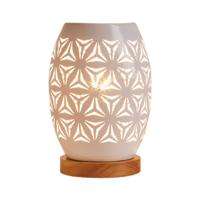 OuXean Unique beautiful white metal hollow design E27 60W table