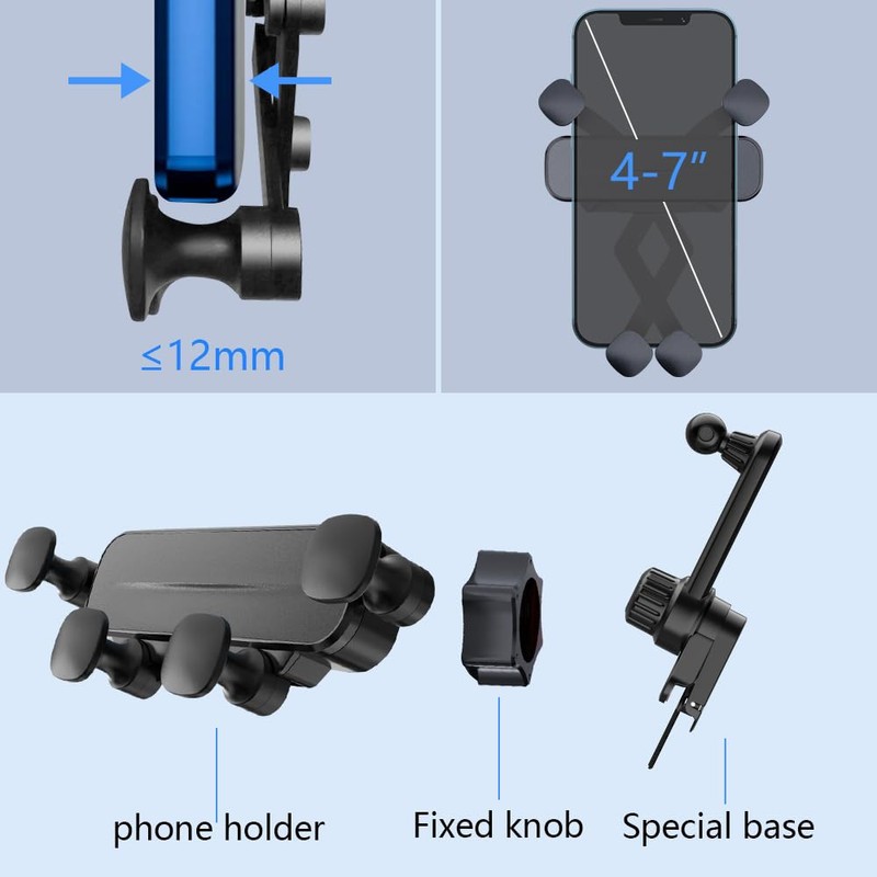 LUNQIN Car Phone Holder Mount for Dodge Hornet 2023 2024