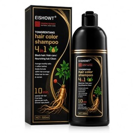 Shampoo con Tinte Negro 4 en 1 500 ml  Cubre Canas para Mujer y Hombre, Coloración Capilar, Limpia, Nutre y Ayuda a Cuidar el Cabello, Fácil de...    