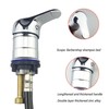 Shampoo Bowl Faucet Sprayer Kit 39.4in Hand Twist Faucet 47.2in