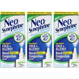 Neo-Synephrine Neo-Synephrine Nasal Spray Mild Formula, 0.5 oz (Pack of 3)