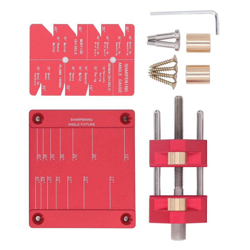 Honing Guide System, Aluminum Alloy Chisel Sharpening Kit for Chisels