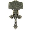 WJH Pewter Pardon Cross Crucifix Visor Clip, 2 7/8 Inch