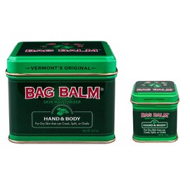 Bag Balm Bálsamo para bolsas, paquete de 2 (8 onzas y 1 onza)