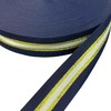 Navy Gold White Striped Grosgrain Ribbon, 1 Inch x 55