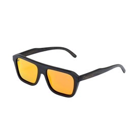 Copaiba Sonnenbrille Polarisiert - Finland Kollektion - Modell Unisex - Ultraviolett-Schutz - Gläser mit Antireflexions- und Antikratzbeschichtung - Handgefertigt - Farbe Orange