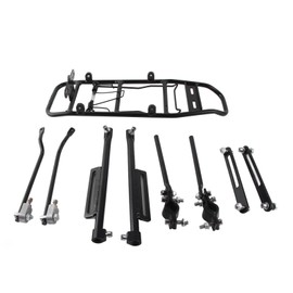 Aluminum Alloy Bicycle Rear Rack Adjustable Bike Cargo Rack Corrosion Resistant Durable Bike Luggage Rack