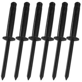 3/16" x 1" Black Tri Grip Rivets - 60 PCS Aluminum Pop Rivets with Tri Fold Design for Marine, Boat, Kayak, and Canoe Applications, Corrosion-Resistant Blind Rivet for Secure Fastening