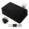 4 Piezas Tapete Baño Ultra Suave Antideslizante Absorbente