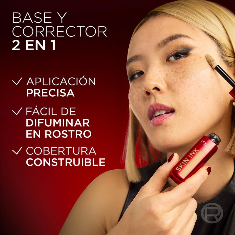L'Oréal Paris Infallible Skin Ink Base de maquillaje y corrector