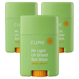 Kim Jeong-moon Aloe Cure Air Light UV Shield Sun Stick SPF50+ PA++++, 20g, 3 pieces / 김정문알로에 큐어 에어라이트 UV 쉴드 선스틱 SPF50+ PA++++, 20g, 3개