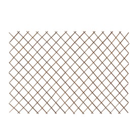 MGP Peeled Willow Expandable 60" H x 72" L Light Mahogany Lattice Fence