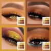 Punk Gold Glitter Eyeshadow 9 Colors, Eye Shadow Palette, Yellow
