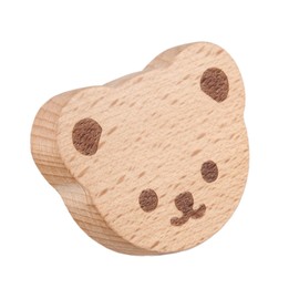 Tagtight 15Pcs Wooden Cabinet Knobs with Screws, Bear Shape Furniture Pull Handle, Wooden Drawer Knobs, Door Knobs, Wooden Cupboard Knobs, Bear Drawer Knobs for Kids Room, Dresser, Drawers, Kitchen