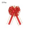 MECCANIXITY 5pcs 8 Inch Large Big Pull Bow with Gold