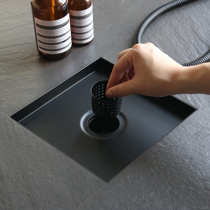 Sharpeye 8 Inch Square Shower Drain with Removable Wedge Wire