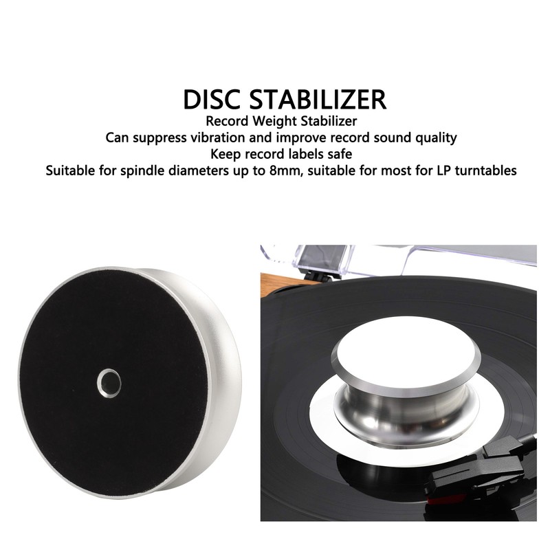 Record Weight Stabilizer Reduce Vibration Turntable Disc Stabilizer Aluminum Alloy