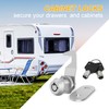 inBovoga 2 Pack Tool Box Locks with Keys, Hook Cam,