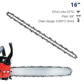 4 Pack Chainsaw Chain for 16 Inch (40cm) Bar,56 Drive Links,Low-Kickback Chains - 3/8" LP 0.05" Gauge,Replacement Saw Chains fits for DUC353,DUC355,AKE35 S,AKE35-19S