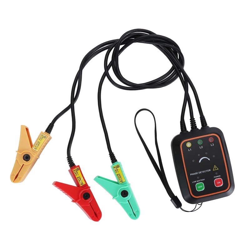 Phase Sequence Detector Non Contact Tester 3PH AC Meter Monitor