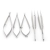 Surgical Practice Stainless Steel Precision Needle Set Micro Surgery Hand Holding Tool Pruning Blade Shears Tweezers Set of 5
