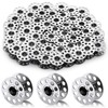 LOKUNN 50 Pcs Metal Bobbins, Metal Sewing Machine Bobbins Metal