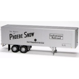 Rapido HO Scale ~ New 2024 ~ Fruehauf 35' Van Trailer ~ Lackawanna DL&W ~ 403004