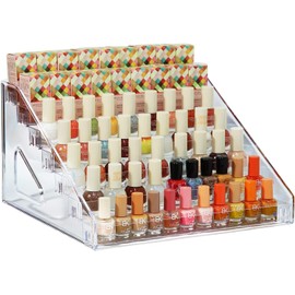 Casbomy Nagellack Aufbewahrung, Lidschatten Acryl Display Ständer, 7Schichten Acrylständer Kosmetik Organizer, Lippenstift Organizer Kein Werkzeug Erforderlich Montage, Kann Foundation, ätherische Öle