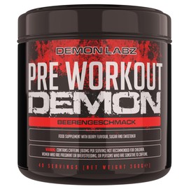 Pre Workout Beast Hardcore Pre Workout Booster with Caffeine, Creatine Monohydrate, Beta Alanine and Glutamine